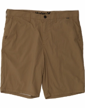 entertainment industry HURLEY Mens Chino Shorts W38 XL Beige Nylon