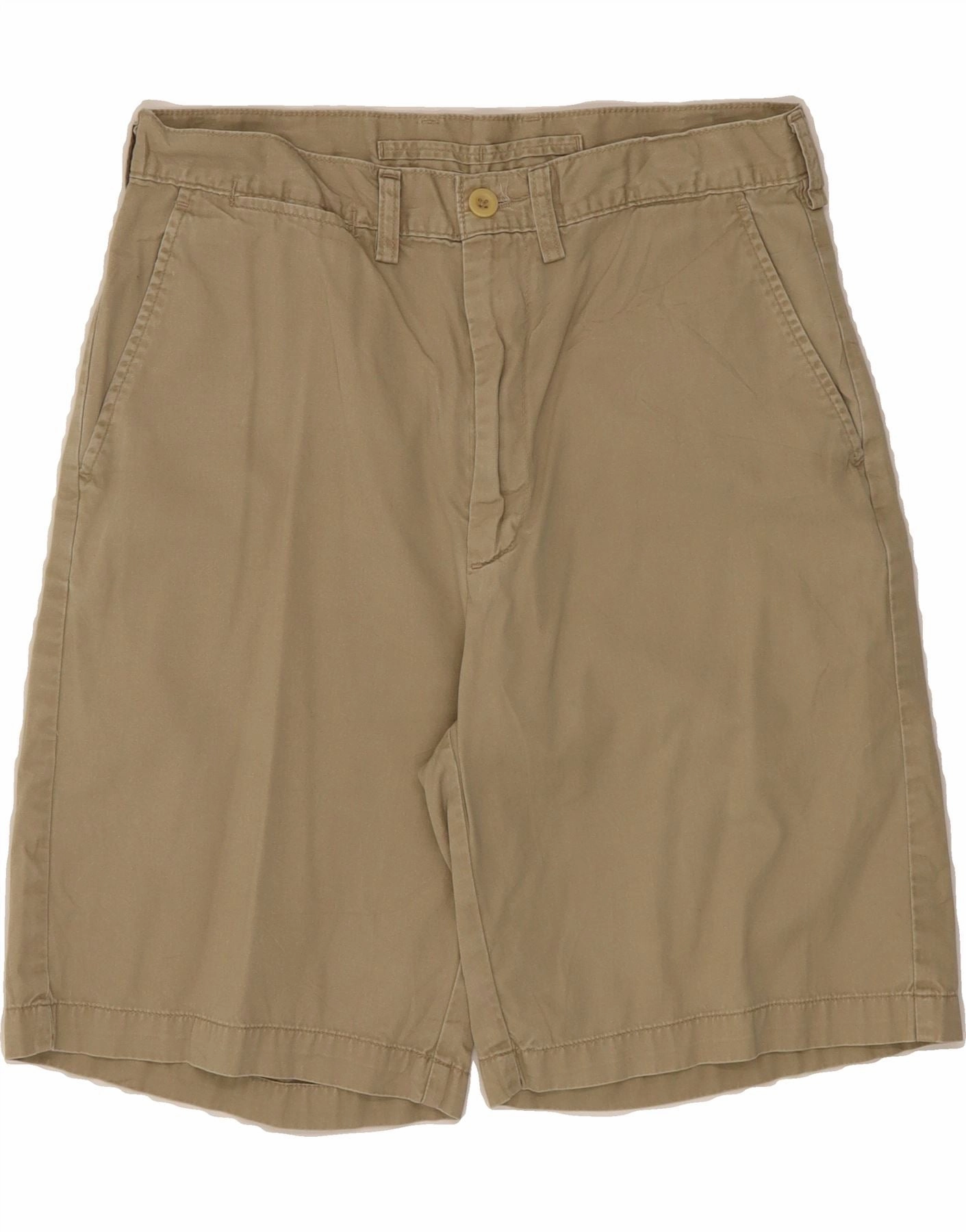 snowboard clothing NAUTICA Mens Clipper Relaxed Fit Chino Shorts W32 Medium Beige Cotton