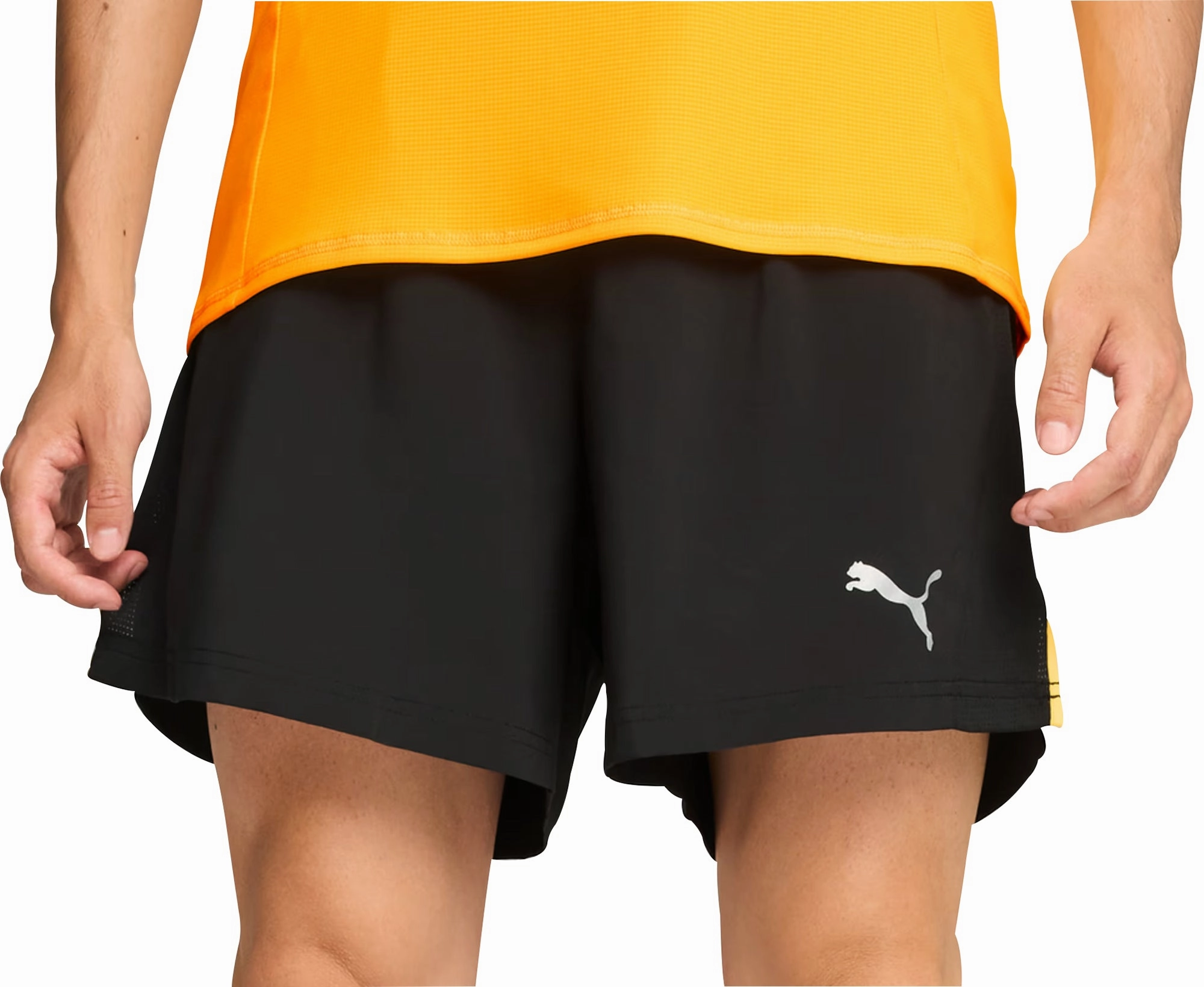 QuickDryTechnology Fit Freedom Puma Favourite Velocity 2 In 1 Mens Running Shorts - Black