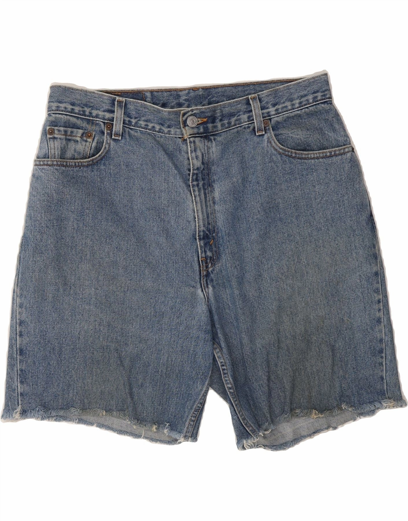 LEVI'S Mens 550 Denim Shorts W34 Large  Blue Light Flex Wear