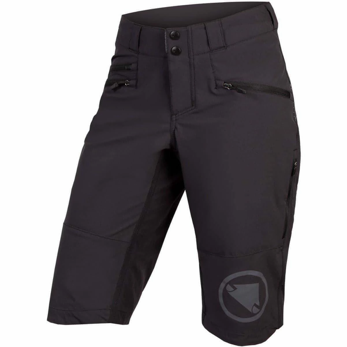 Endura Singletrack II Womens Baggy Cycling Shorts - Black Core Comfort