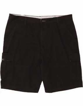Chill Flex WRANGLER Mens Cargo Shorts W42 2XL Black Cotton