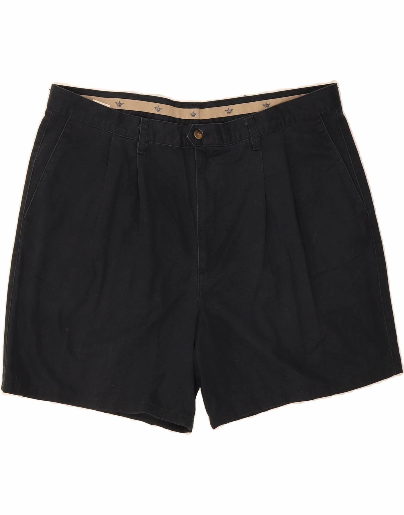 DOCKERS Mens Pegged Chino Shorts W42 2XL Navy Blue Cotton Pilates wear surf wear