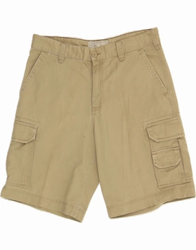 Slim Fit Wear VINTAGE Mens Cargo Shorts W36 Large Beige Cotton