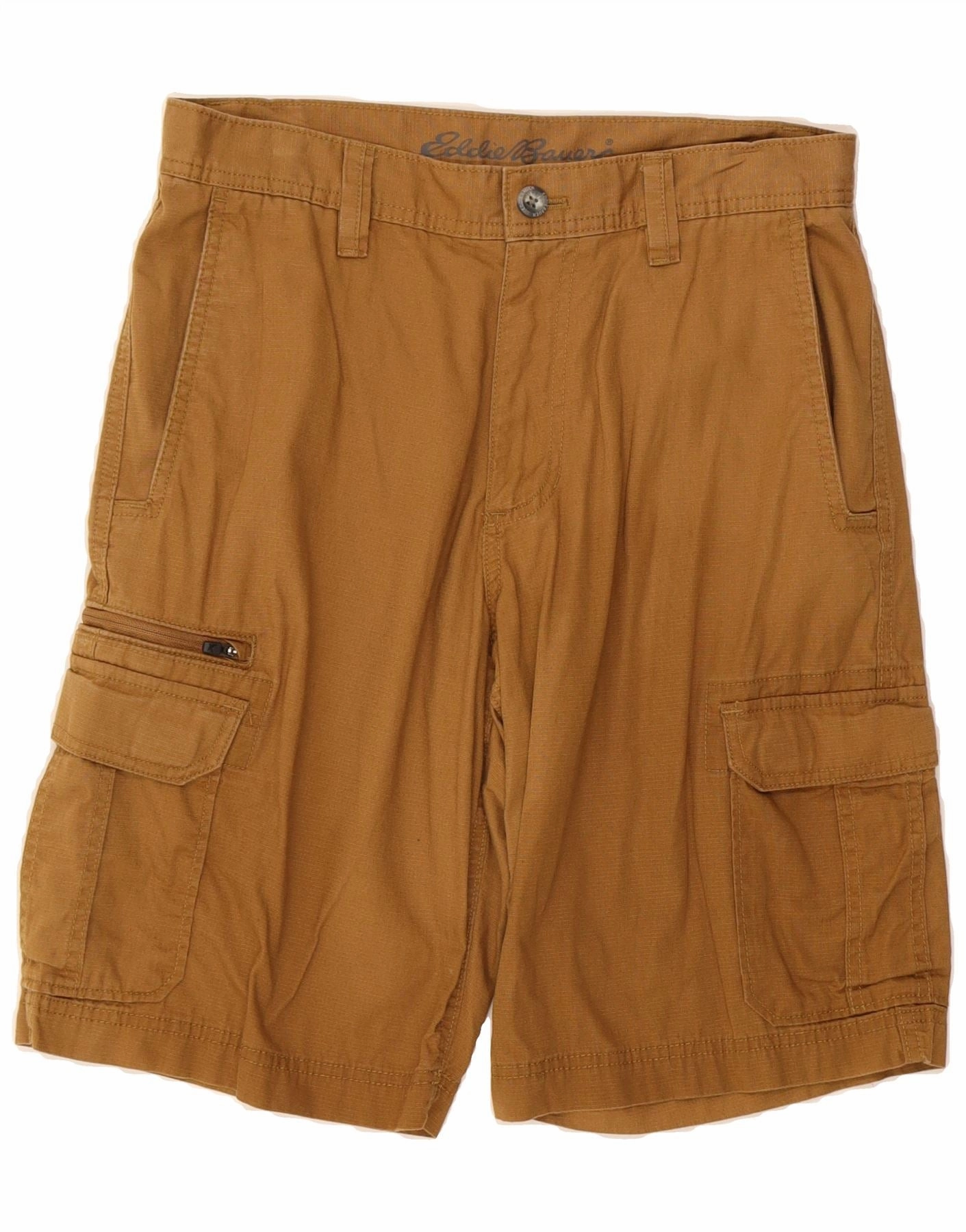 EDDIE BAUER Mens Cargo Shorts W30 Medium Brown Cotton yoga clothing