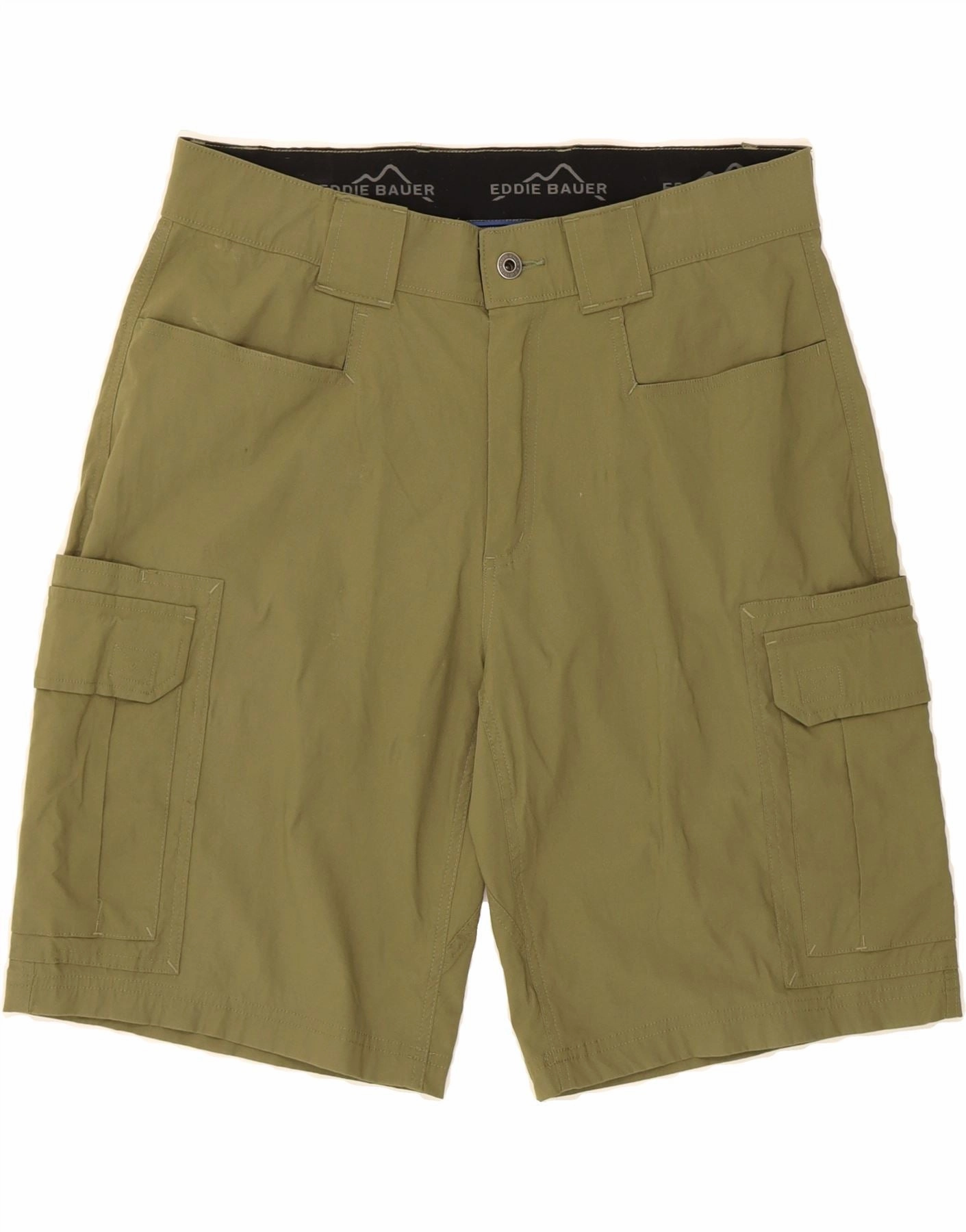 skateboarding outfit EDDIE BAUER Mens Cargo Shorts W34 Large  Green Nylon