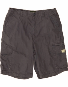 Christmas gift Stylish Fit EDDIE BAUER Mens Cargo Shorts W36 Large Grey Cotton