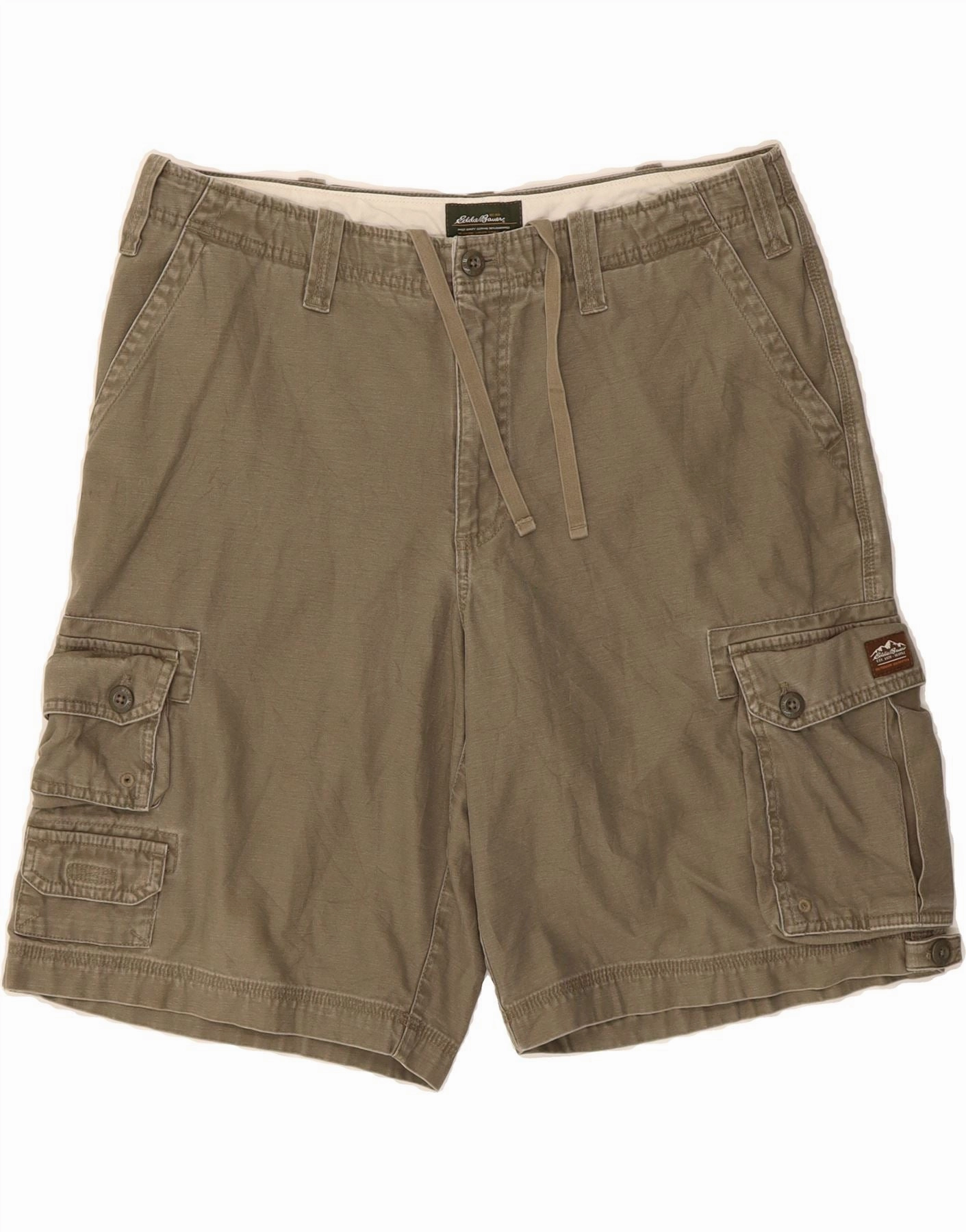 Cap Classic Comfort EDDIE BAUER Mens Cargo Shorts W36 Large Grey Cotton
