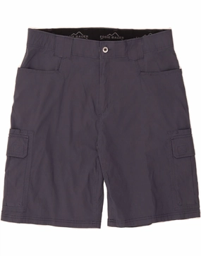 EDDIE BAUER Mens Cargo Shorts W36 Large  Grey Polyester Fun Prints