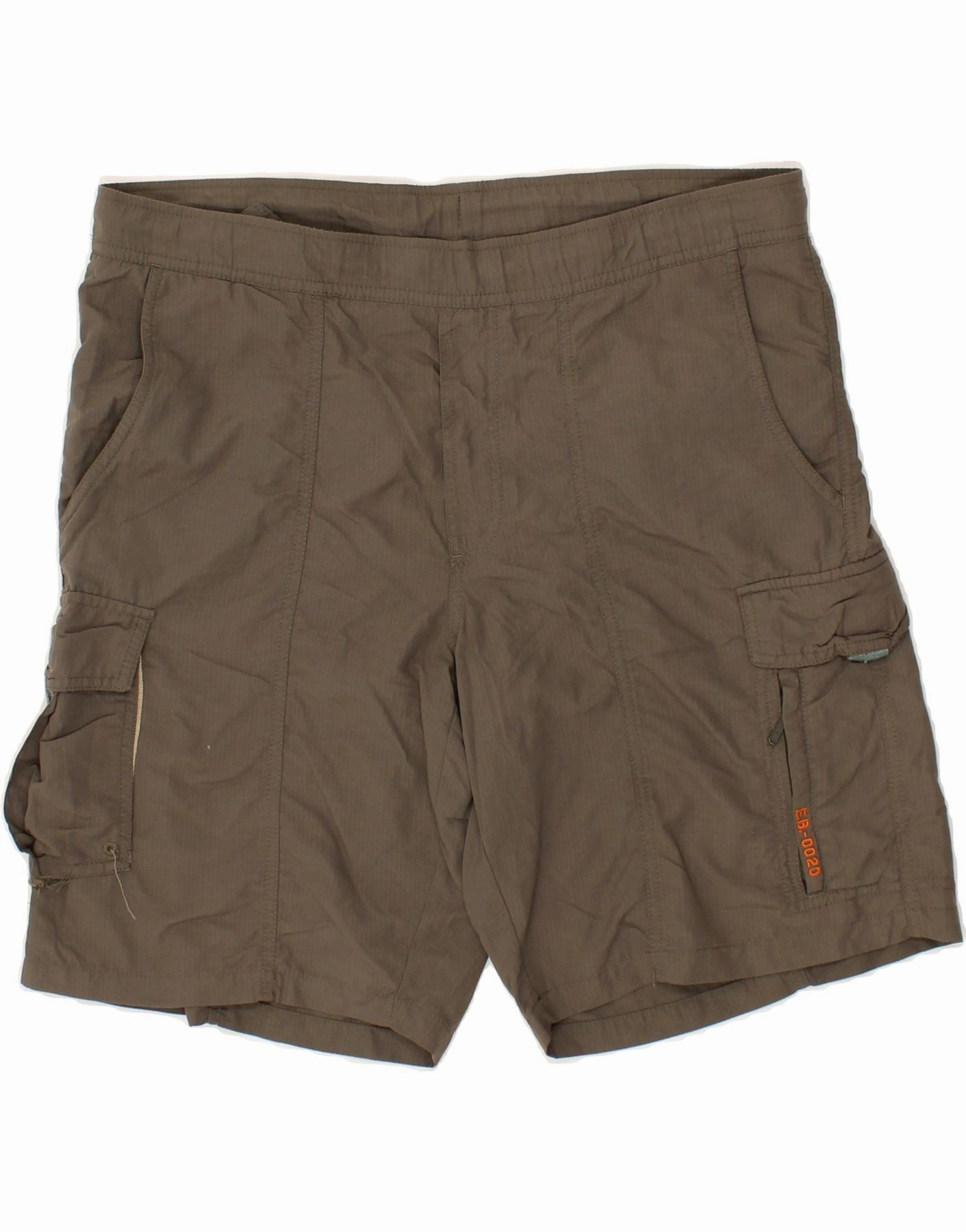 Sport Style EDDIE BAUER Mens Cargo Shorts W38 XL Brown Nylon