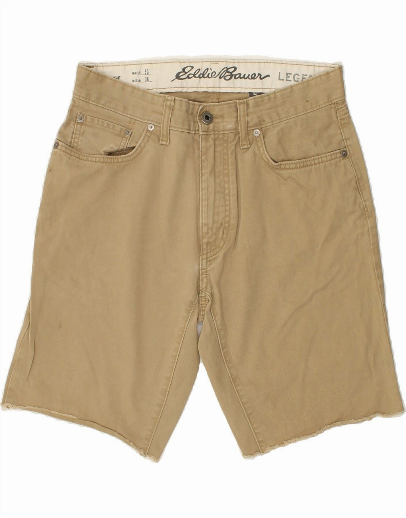 EDDIE BAUER Mens Casual Shorts W30 Medium Beige Cotton Everyday Basic