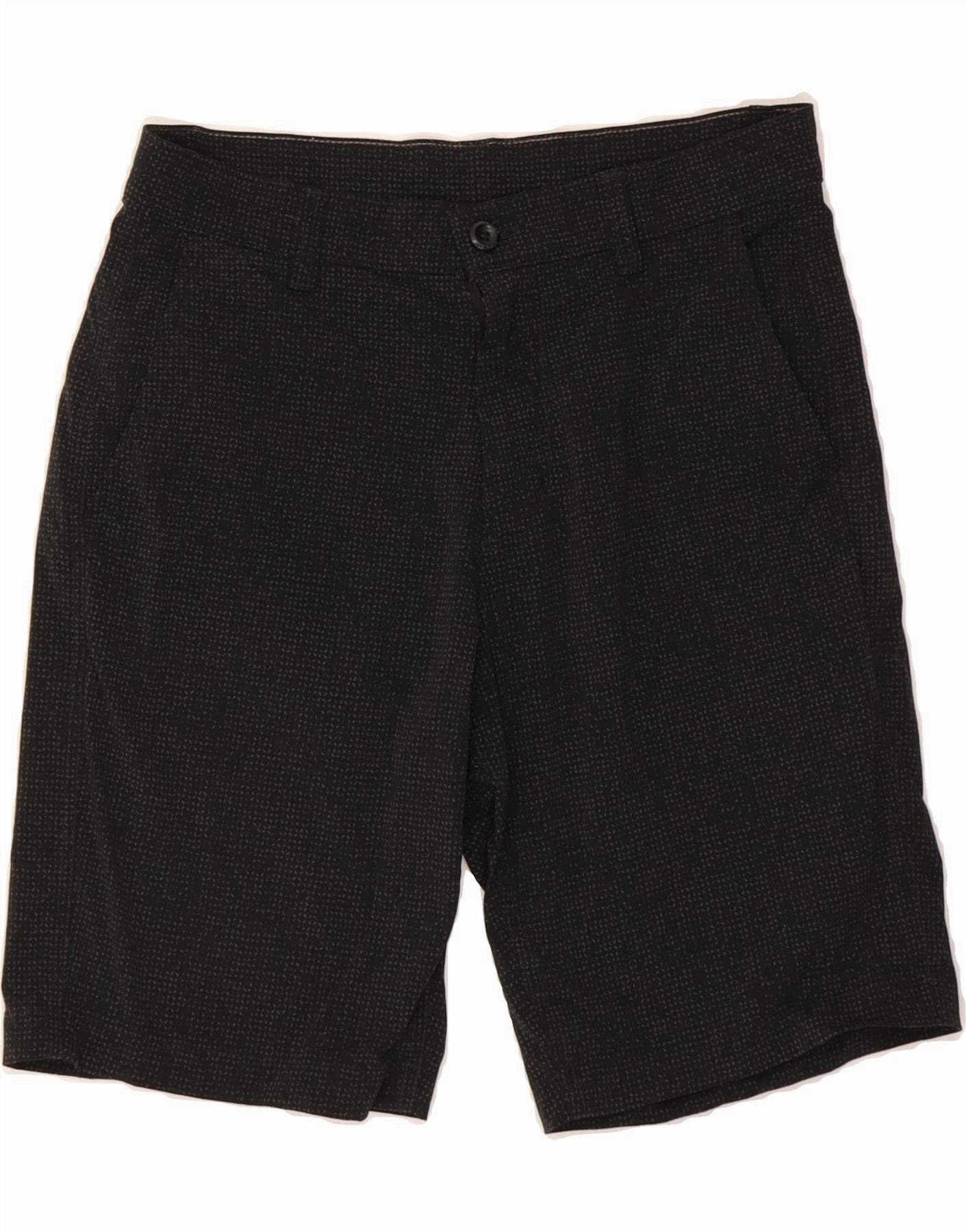 EDDIE BAUER Mens Chino Shorts W30 Medium Black Spotted Nylon yoga clothes