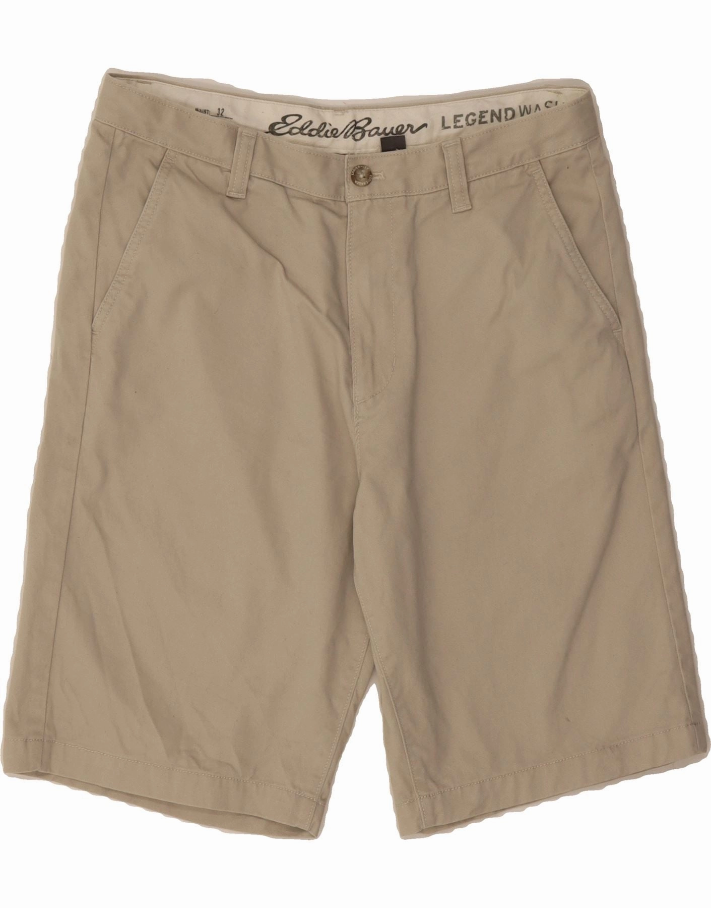 Tactical Storage Solutions EDDIE BAUER Mens Chino Shorts W32 Medium  Beige Cotton