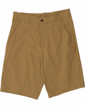 agriculture industry sports industry EDDIE BAUER Mens Chino Shorts W32 Medium  Brown Nylon