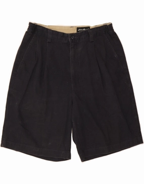 Airflow channels EDDIE BAUER Mens Chino Shorts W32 Medium Navy Blue Cotton