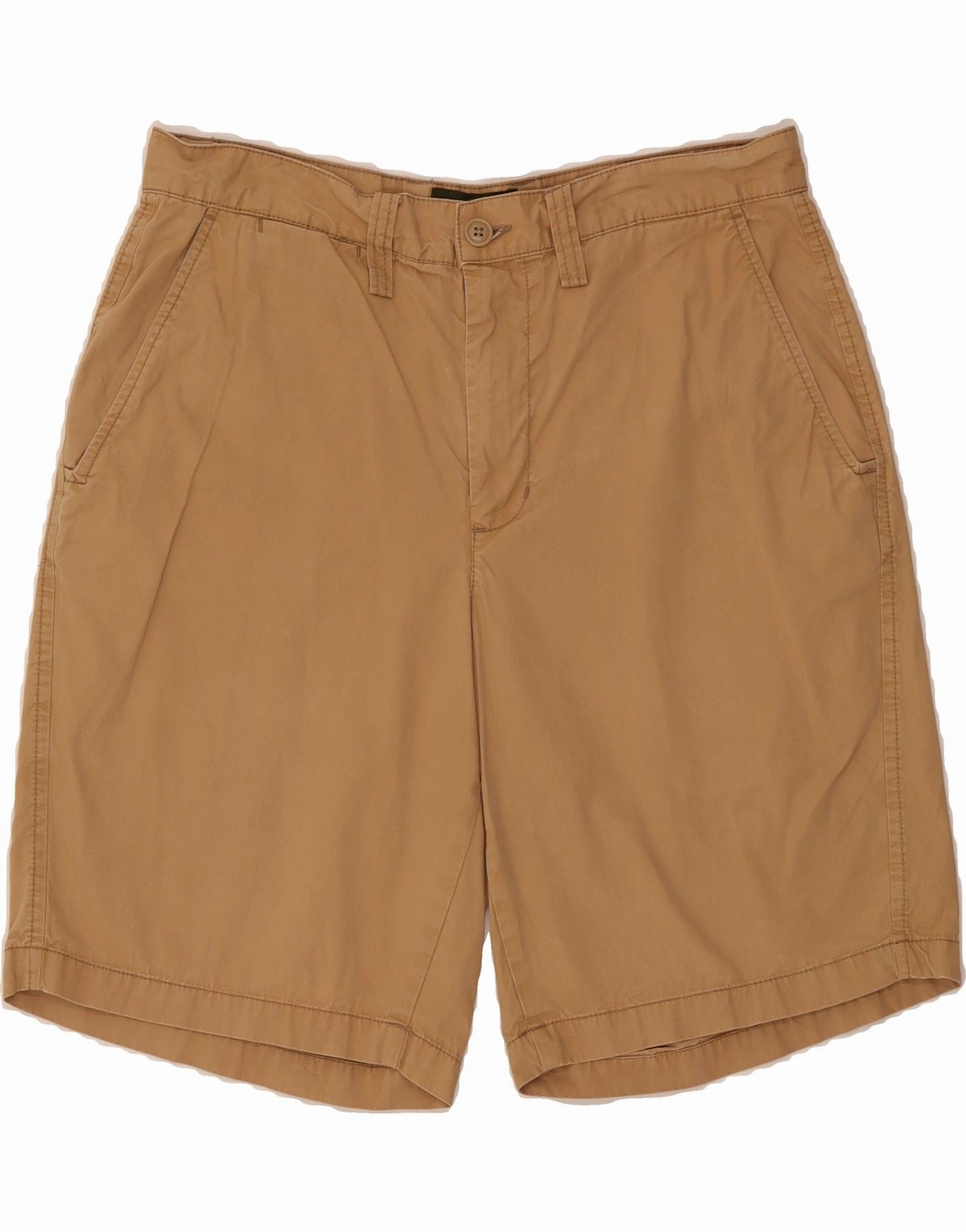 Breathable Performance EDDIE BAUER Mens Chino Shorts W33 Medium Beige Cotton
