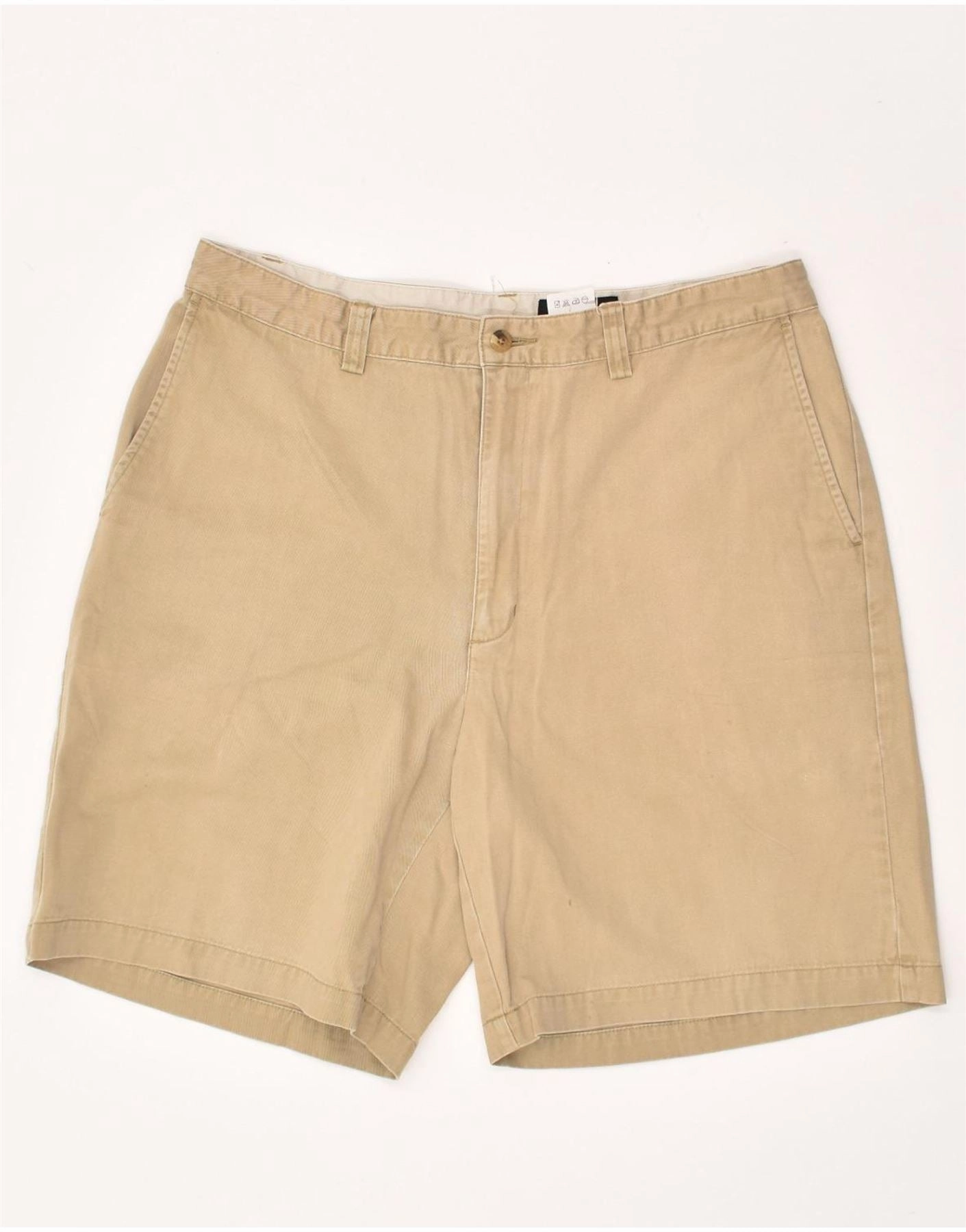 ski wear EDDIE BAUER Mens Chino Shorts W36 Large Beige Cotton