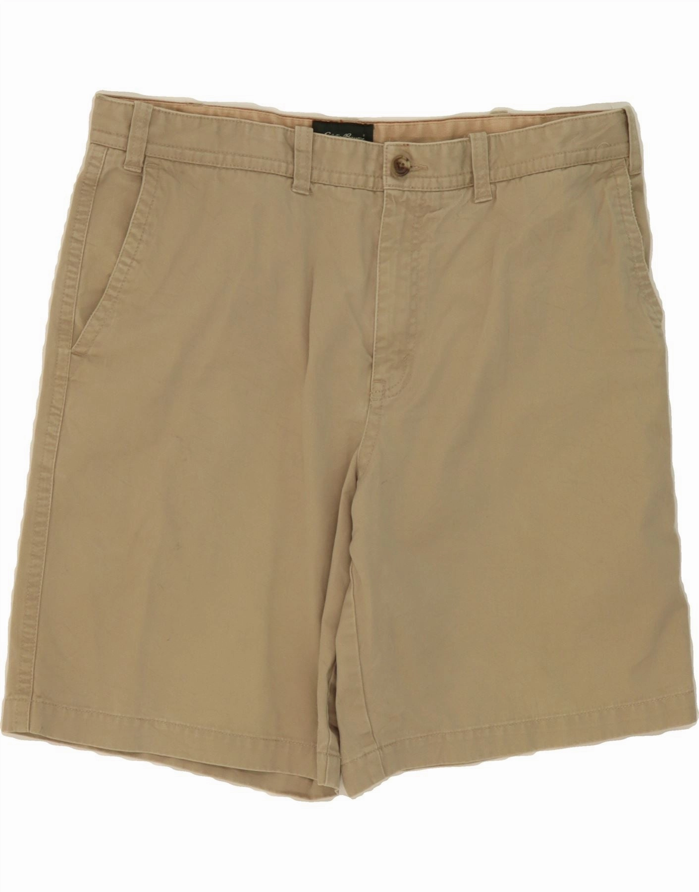 Modern Aesthetic EcoFriendlyMaterials EDDIE BAUER Mens Chino Shorts W38 XL Beige Cotton
