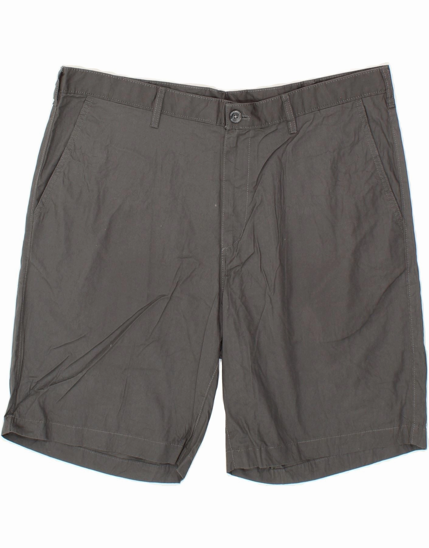 Roomy Fit volleyball outfit EDDIE BAUER Mens Chino Shorts W38 XL Grey Cotton