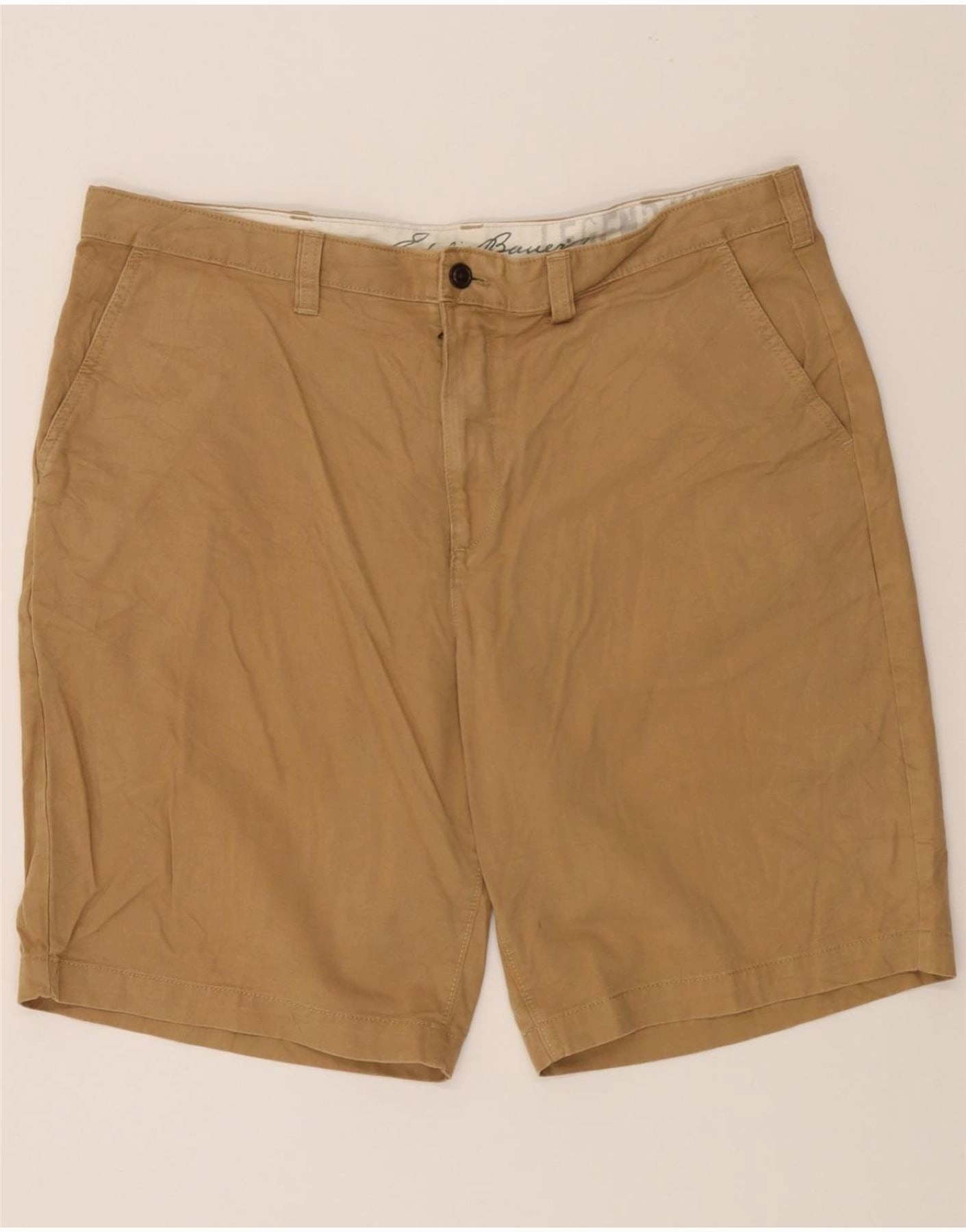 EDDIE BAUER Mens Chino Shorts W40 XL Beige Cotton Fashion Accessory garden party wear