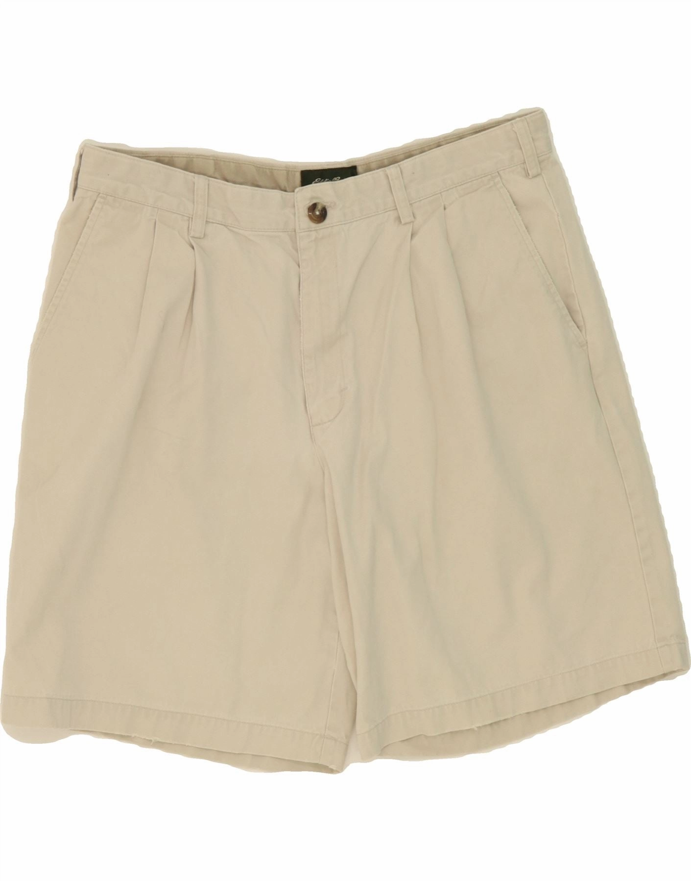 Quick Dry Material EDDIE BAUER Mens Pegged Chino Shorts W36 Large Grey Cotton