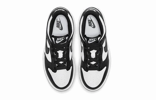 Hyper Elastic Polymer Workout Nike Kid's Dunk Low Retro Shoes - White / Black