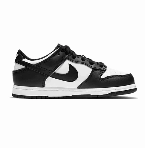 Casual Travel Cool Feet Nike Kid's Dunk Low Retro Shoes - White / Black