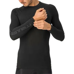 Castelli Core Seamless Long Sleeve Mens Cycling Base Layer - Black Low Impact Processing Solid Color