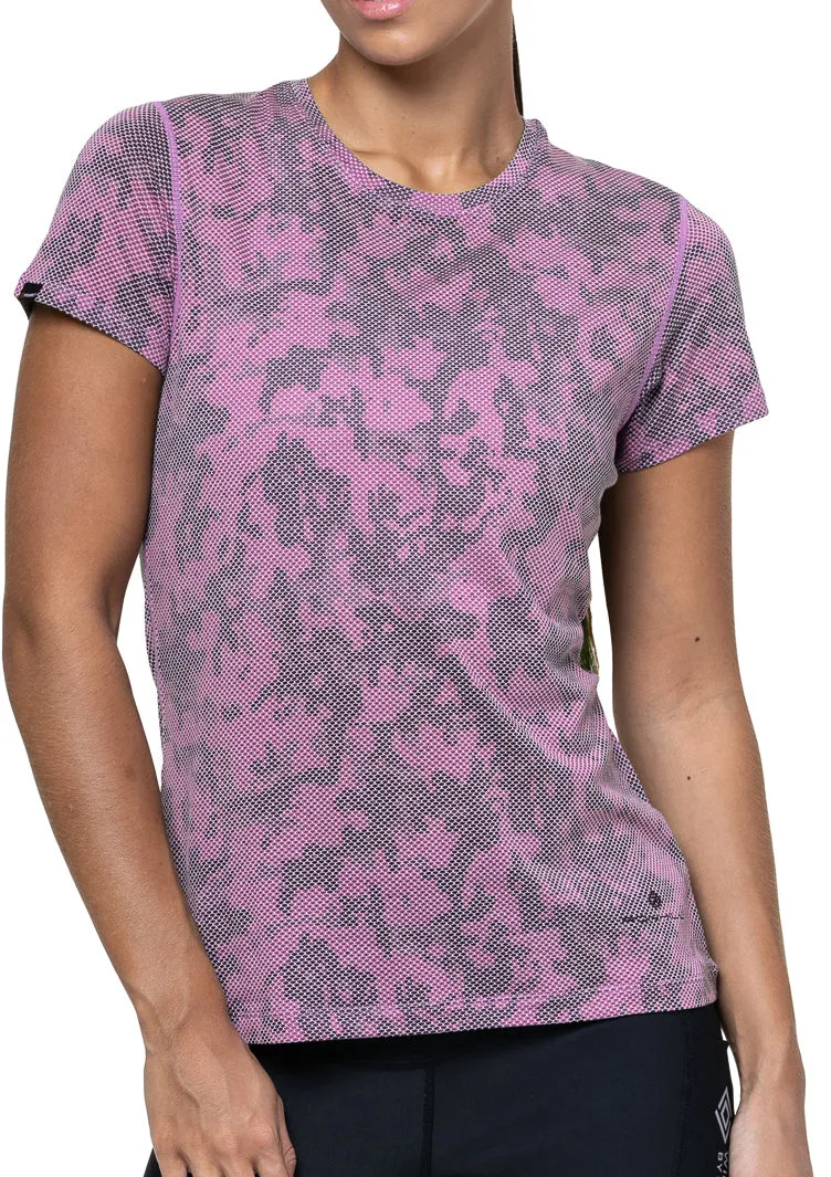Comfy All-Day Ronhill Tech Golden Hour Short Sleeve Womens Running Top - Purple