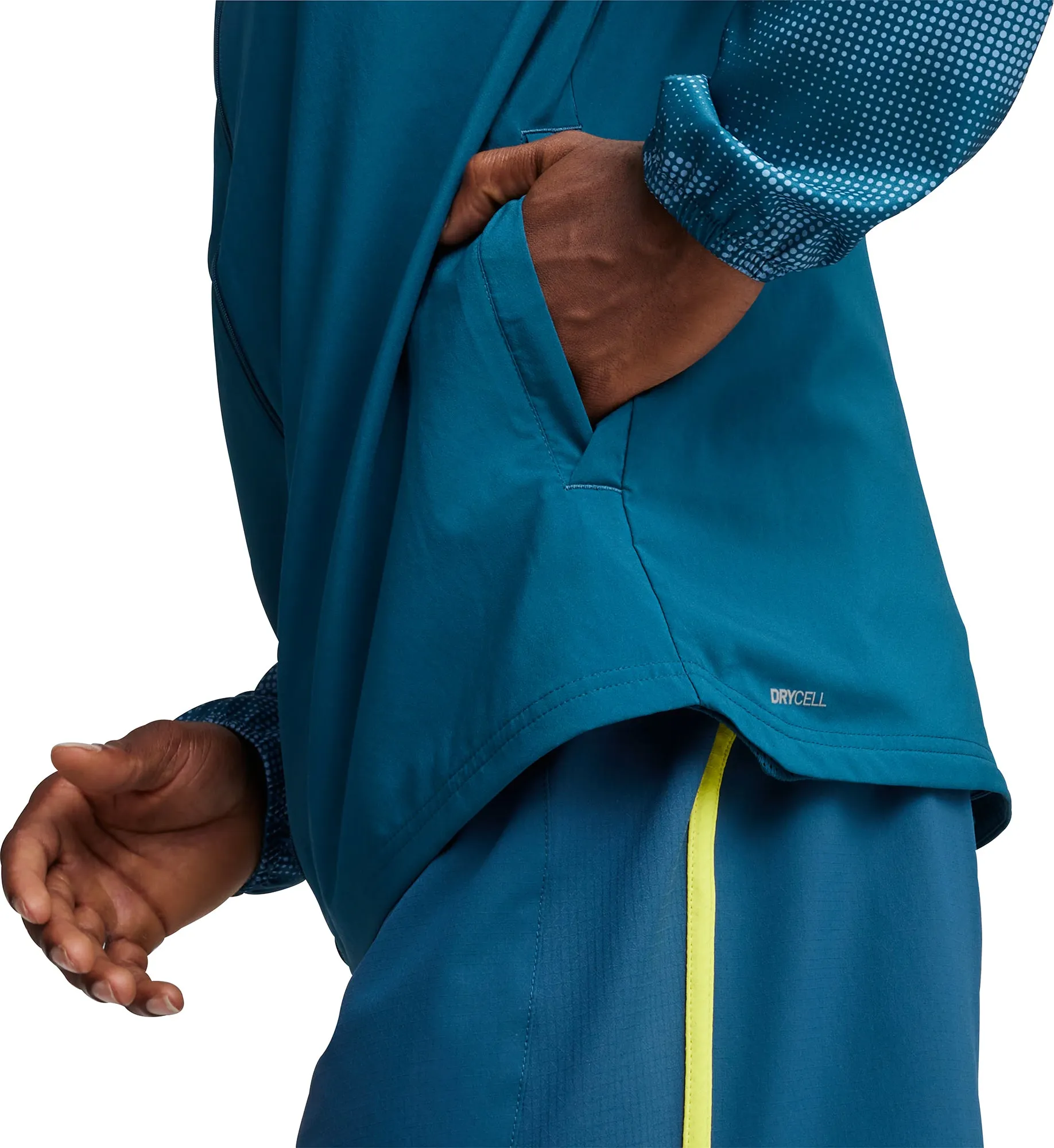Puma Run Favourite Mens Running Jacket - Blue Cross Ventilation Channels