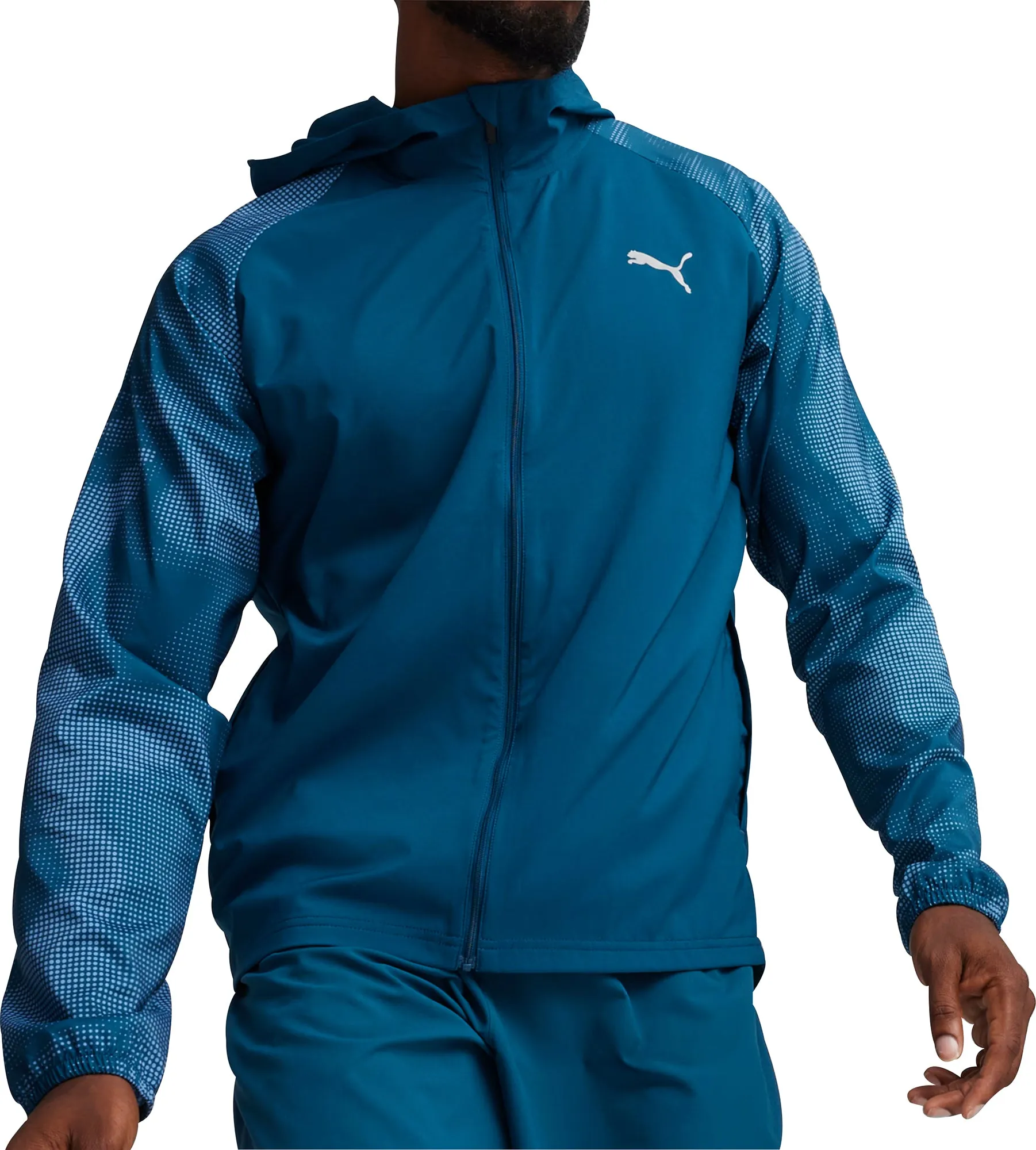 Puma Run Favourite Mens Running Jacket - Blue Dry clean only Cool Ready