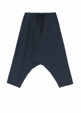 STRIPED SAROUEL PANTS WITH MANY GRAFTS Training Wear Versatile Layer