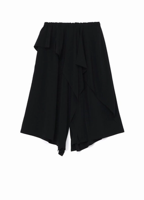 CREPE de CHINE RUFFLE PANTS All Time Use Outdoor Wear