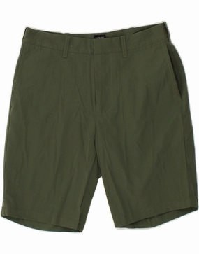 mesh ventilation J. CREW Mens Chino Shorts W30 Medium Khaki Polyester