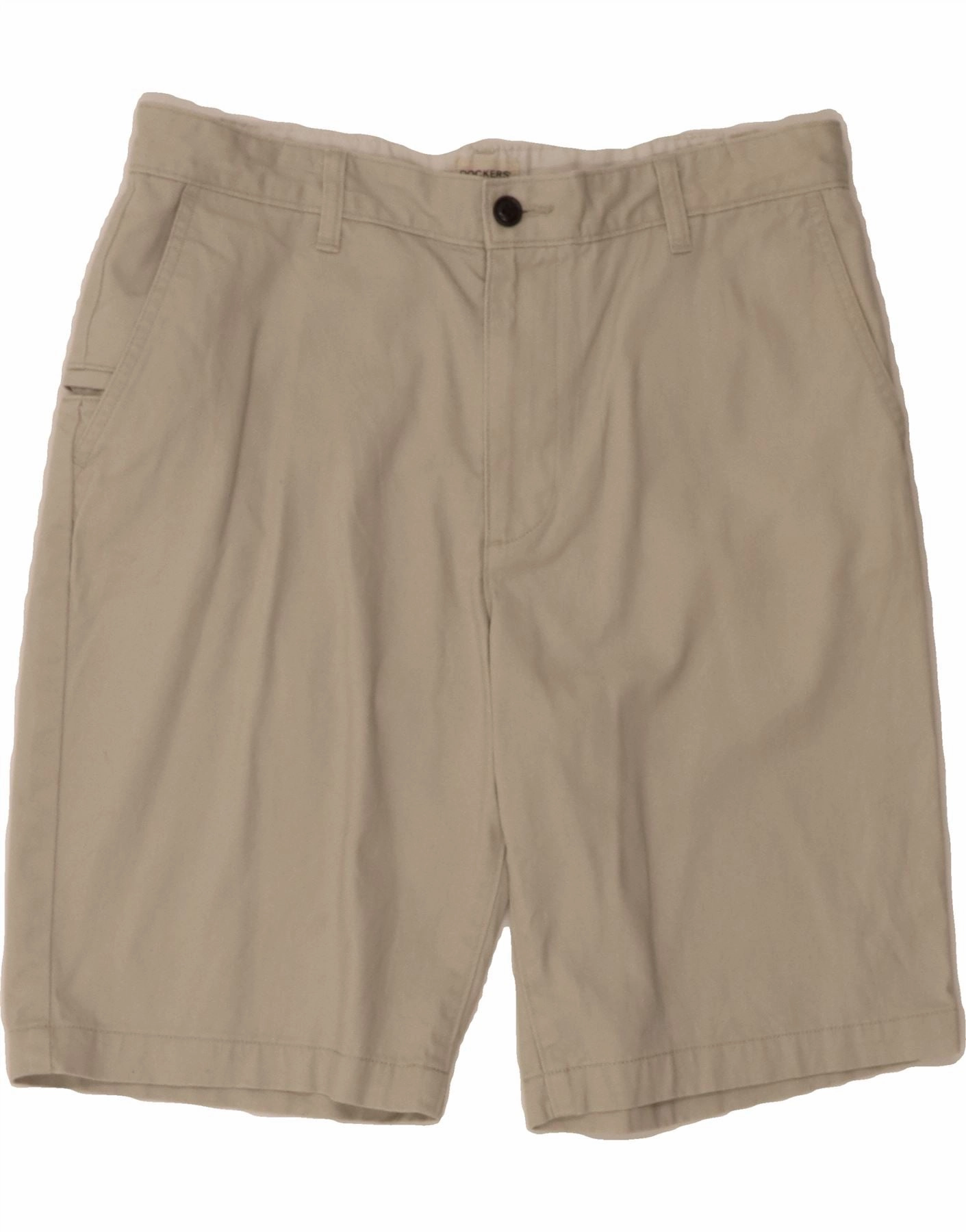 Stretch Waist DOCKERS Mens Cargo Shorts W32 Medium Beige Cotton