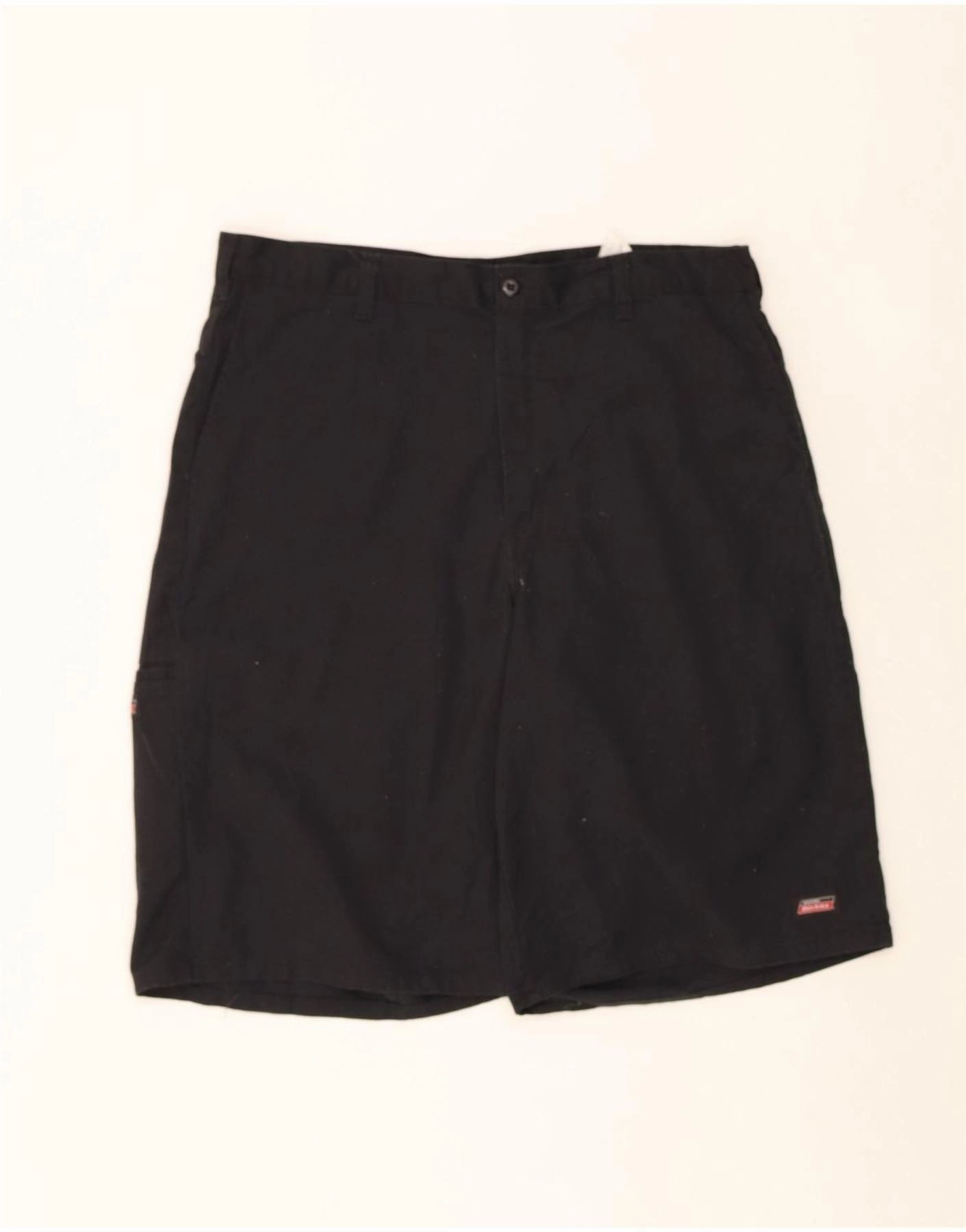 DICKIES Mens Chino Shorts W38 XL Black Polyester Stretchable Waistband Active Performance