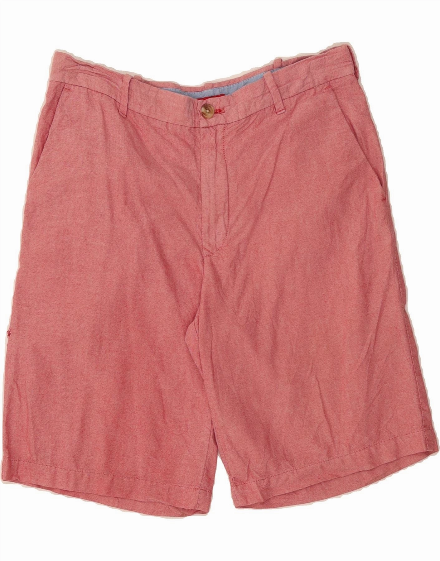 Simple Flex Easy Stretch IZOD Mens Chino Shorts W32 Medium Pink Cotton