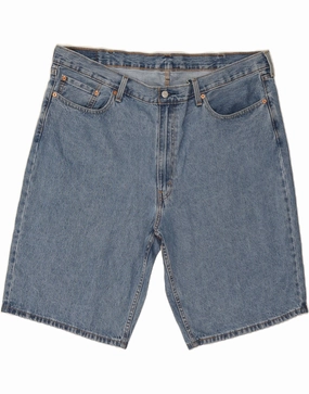 LEVI'S Mens 469 Denim Shorts W44 2XL Blue Cotton Side Pockets Beach Bound