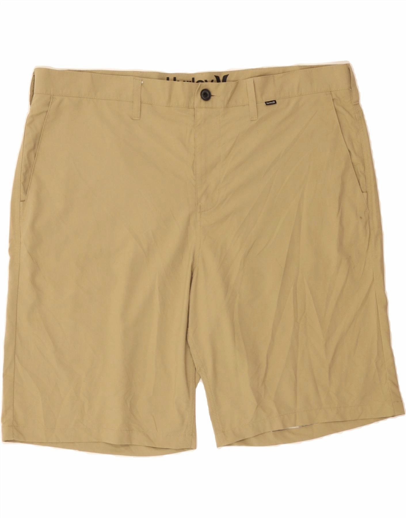 Slim Stretch Anorak HURLEY Mens Dri Fit Chino Shorts W40 XL Beige Cotton