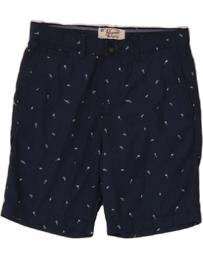 easy-care item linen option PENGUIN Mens Abstract Pattern Chino Shorts W29 Small  Navy Blue Cotton