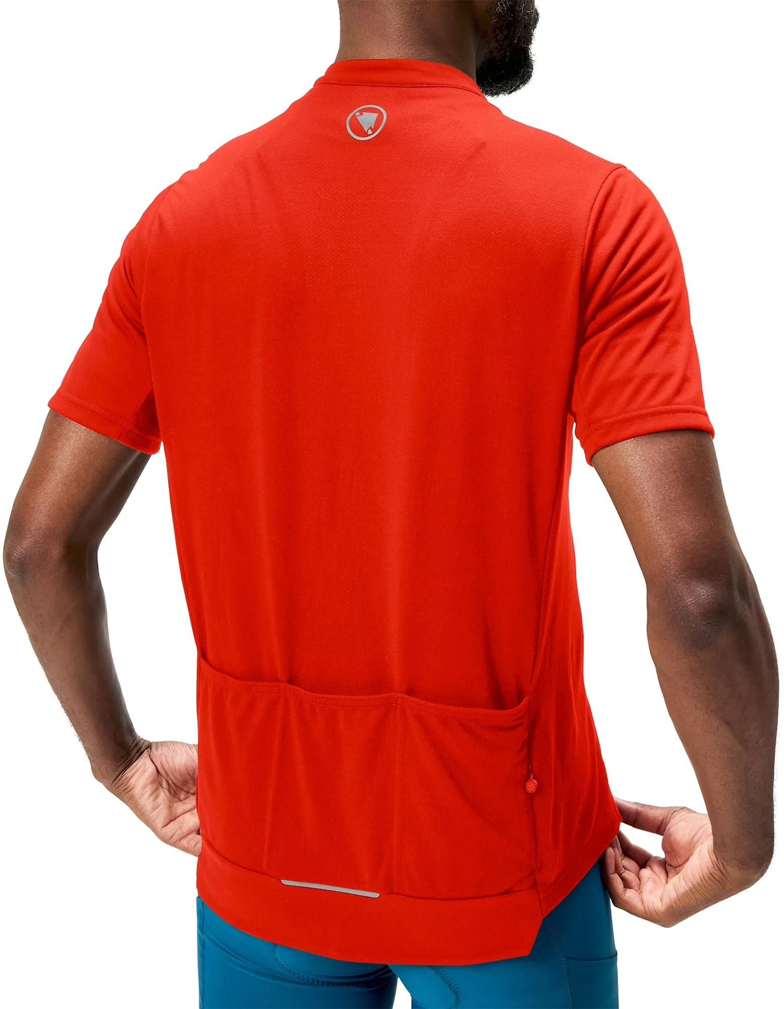 Trendy Fashion Endura Loop Short Sleeve Mens Cycling Jersey - Red