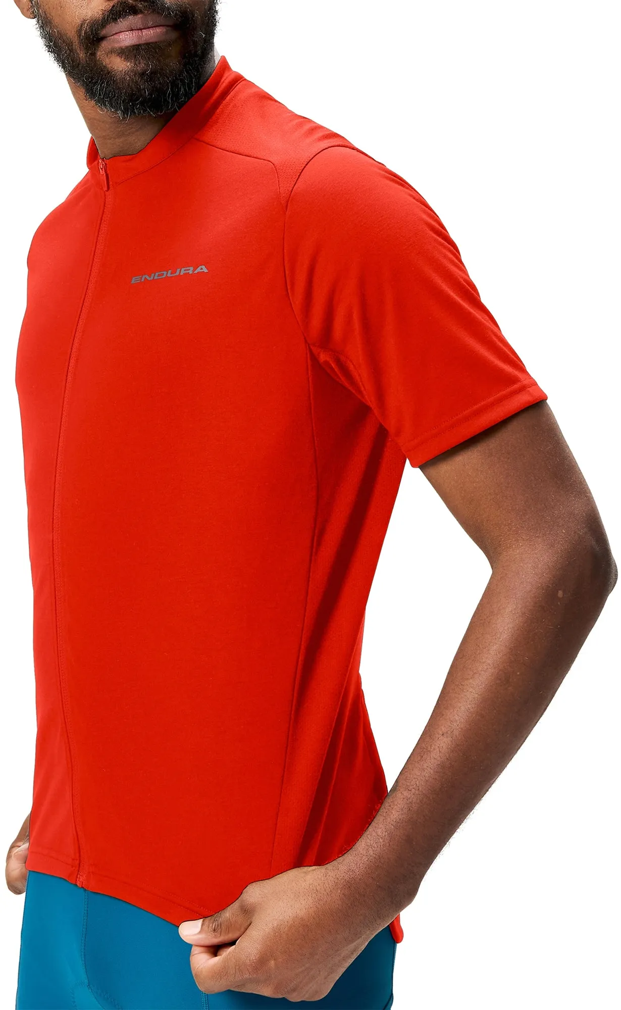 Bohemian Endura Loop Short Sleeve Mens Cycling Jersey - Red