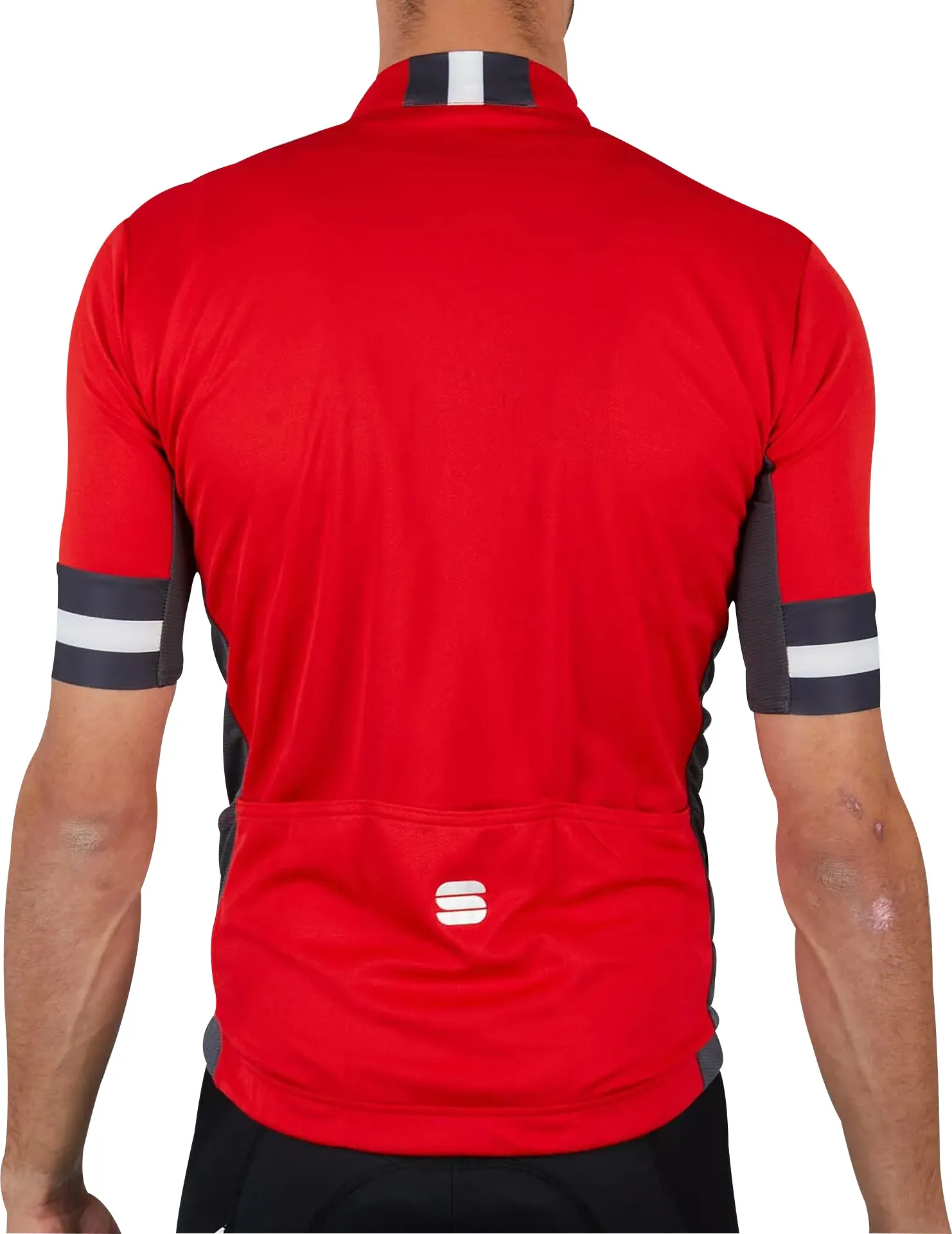 Cozy and Fashionable Sportful Kite Short Sleeve Mens Cycling Jersey - Red
