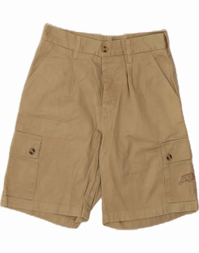 Durable Waistband Chill Mood VINTAGE Mens Graphic Cargo Shorts IT 46 Small W30  Beige Cotton