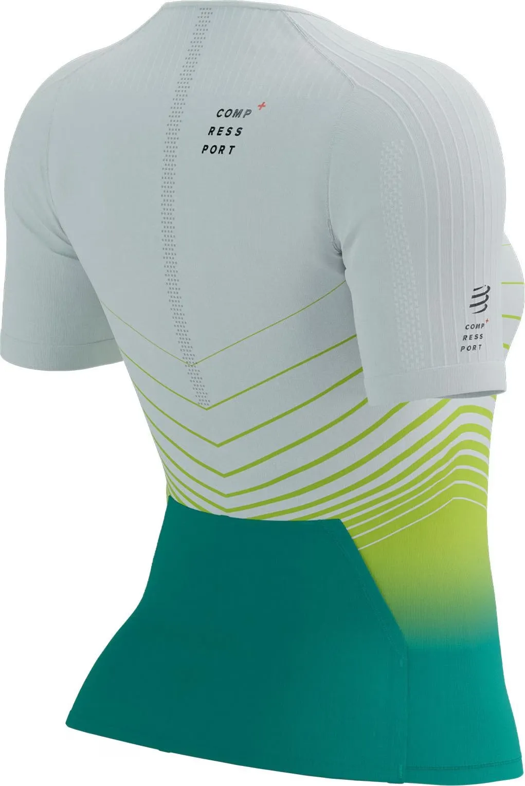Compressport Tri Postural Aero Short Sleeve Womens Cycling Jersey - White Fashion-Forward Look