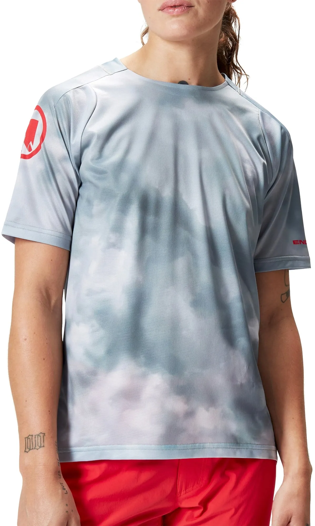 Breathe Zone Casual Vibes Endura Cloud LTD Short Sleeve Womens Cycling Jersey - Grey