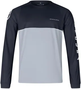 Sports Apparel Soft and Lightweight Endura Core Printed Long Sleeve Mens Cycling Jersey - Black