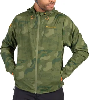 Endura Hummvee Windproof Shell Mens Cycling Jacket - Green High-Tech Fabric Double layer fabric