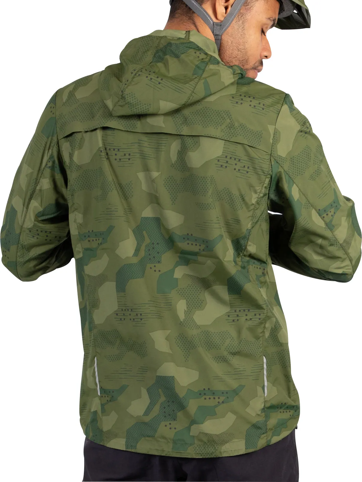 All Weather Protection Endura Hummvee Windproof Shell Mens Cycling Jacket - Green