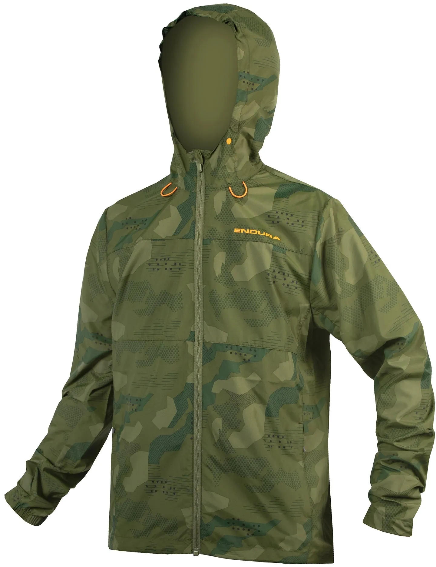 Defy Endura Hummvee Windproof Shell Mens Cycling Jacket - Green